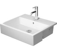 Duravit Vero Air lavabo demi-vasque 0382550000 blanc , 55x47cm, avec robinet et trop-plein
