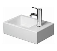 Duravit Vero Air lave-mains 0724380000 38 x 25 cm, avec trou de coq, sans débordement, blanc