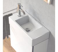 Duravit Vero Air vasque pour meuble 0724500009 50 x 25 cm, sans trop-plein, avec plage de robinetterie, trou pour robinetterie à gauche, blanc