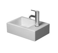 Duravit Lavabo Vero Air 0724380000 38 x 25 cm rectangulaire 1 trou sans trop-plein Blanc brillant