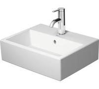 Duravit Vero Air meuble lavabo 45x35cm, avec trop-plein, avec table de robinetterie, 1 trou de robinet, 0724450000, Couleur: Blanc