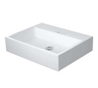 Duravit Lavabo Vero Air 60x47 cm rectangulaire blanc brillant sans trou ni trop-plein 2350600079