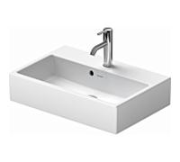 Duravit Vero Air meuble vasque 23686000281 60x40cm, sans trou pour robinet, avec plage de robinetterie, au sol, avec trop-plein, blanc WonderGliss