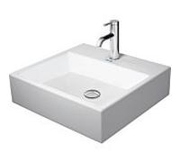 Duravit Vero Air poser match0 23525000411 blanc wondergliss, 50x47cm, sans revêtement, avec trou pour robinetterie