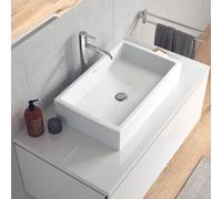 Duravit Vero Air Aufsatzbecken sol 2351600000 sans trou pour robinetterie, trop-plein, rangée de trous pour robinetterie, 60 x 38 cm, blanc