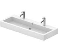 Duravit Vero lavabo, 1200x470mm, poncé, avec trop-plein, 2 trous pour robinet, 04541200261, Couleur: Blanc avec Wondergliss