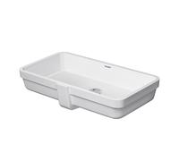 Duravit Vero Air vasque à encastrer 0384600000 60x31cm, installation par le bas, sans trou pour robinetterie, avec trop-plein, sans trou pour robinetterie banc, blanc