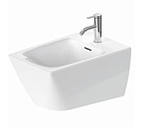 Duravit Viu bidet mural 229215, 370x570 mm, avec trop-plein, avec table de robinetterie, 22921500001, Couleur: Blanc avec Wondergliss