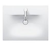 Duravit Lave-mains Viu 234463, 630 mm, avec trop-plein, avec table de robinetterie, 1 trou de robinet, 2344630000, Couleur: Blanc
