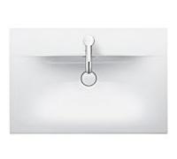 Duravit Meuble lave-mains Viu 234473, 730 mm, avec trop-plein, avec table de robinetterie, 1 trou de robinet, 2344730000, Couleur: Blanc