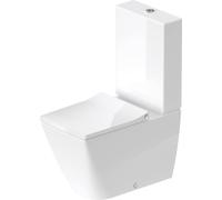 Duravit Viu Stand-WC Combinaison, sans jante, 350x650 mm, lavable à grande eau, 21910900001, Couleur: Blanc avec Wondergliss