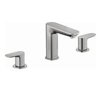 Duravit Wave 3 trous mitigeur lavabo WA1060005070 projection 129mm, acier inoxydable brossé
