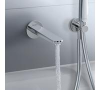 Bec déverseur pour baignoire Duravit Wave, saillie 202 mm, WA5240010010, Couleur: Chrome brillant