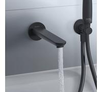 Bec déverseur pour baignoire Duravit Wave, saillie 202 mm, WA5240010046, Couleur: Noir Mat