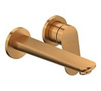 Duravit Mitigeur de lavabo encastré Wave WA1070004004 – 2 trous, saillie 202 mm, bronze brossé