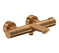 Duravit Wave mitigeur de bain WA5220000004 en saillie, robinet d'arrêt et inverseur, bronze brossé