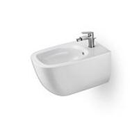 Duravit Wave Mitigeur monocommandé pour bidet, saillie 128 mm, avec garniture découlement, WA2400001070, Couleur: acier inoxydable brossé