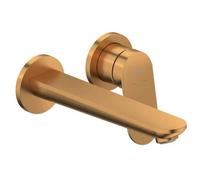 Duravit Wave - Mitigeur de lavabo encastré, 2 trous, bronze brossé WA1070004004