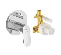 Duravit Wave - Mitigeur encastré, 2 sorties, avec corps d’encastrement, chrome WA4210008010