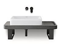 Duravit Wave Mitigeur monocommandé pour lavabo, saillie 202 mm, sans garniture découlement, WA1070004046, Couleur: Noir Mat