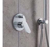 Duravit Mitigeur bain-douche encastré Wave WA4210008010 – monocommande chromé 2 sorties