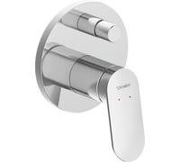 Duravit Wave Mitigeur monocommandé encastré Set, 2 consommateurs, WA4210008070, Couleur: acier inoxydable brossé