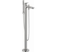 Duravit Mitigeur baignoire Wave WA5250000070 – Monocommande sur pied inox brossé 225 mm