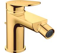 Duravit Wave Mitigeur monocommandé pour bidet, saillie 128 mm, avec garniture découlement, WA2400001034, Couleur: Or poli