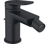 Duravit Wave Mitigeur monocommandé pour bidet, saillie 128 mm, avec garniture découlement, WA2400001046, Couleur: Noir Mat