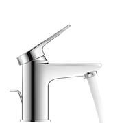 Duravit Wave Mitigeur monocommandé pour lavabo S Minusflow, avec garniture découlement, saillie 95 mm, chrome brillant, WA1012001010