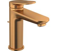Duravit Wave Mitigeur monocommandé pour lavabo, saillie 122 mm, avec garniture découlement, WA1020001004, Couleur: bronze brossé