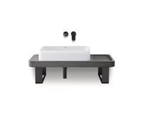 Duravit Wave Mitigeur monocommandé pour lavabo, saillie 202 mm, sans garniture découlement, WA1070004046, Couleur: Noir Mat