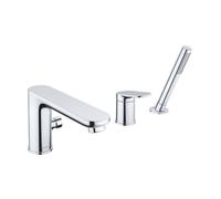 Duravit Wave - Mitigeur pour rebord de baignoire, installation 3 trous, chrome WA5260000010