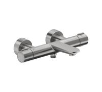 Duravit – Mitigeur thermostatique baignoire Wave WA5220000070 – inox brossé, saillie 198 mm