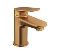 Duravit Wave Robinet de lavabo Taille S (hauteur du bec 77 mm) Robinet de salle de bain Robinet de lavabo Bronze brossé