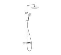 Duravit Wave - Set de douche avec mitigeur, diamètre 25 cm, 3 jets, chrome WA4280007010