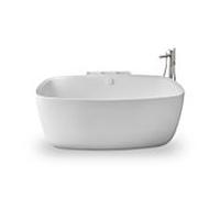Duravit Wave Set de finition WA5250000070 mitigeur bain-marie à encastrer, sur pied, inox brossé