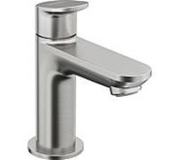 Duravit Wave vanne pilier WA1080002070 saillie 90mm, acier inoxydable brossé