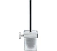 Duravit WC - garniture de toilette Karree 0099571000 mat pour un montage mural, verre, Halter chromé