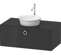 Duravit White Tulip armoire 100x55x40.8 cm sous-lavabo suspendu graphite WT49810H1H1