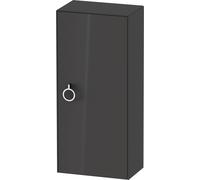 Duravit White Tulip armoire mi-haute WT1323RH1H1 40 x 24 cm, Graphit brillant, 2000 porte à droite avec poignée, 2 étagères en verre
