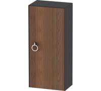 Duravit White Tulip armoire mi-hauteur, largeur 400 x profondeur 240mm, 1 arrêt de porte à droite avec poignée, WT1323R7758, Couleur: Corps : graphite satiné, façade : noyer américain massif