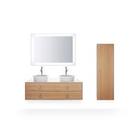 Duravit White Tulip armoire mi-hauteur, largeur 400 x profondeur 360mm, 1 arrêt de porte à droite avec poignée, WT1333RH536