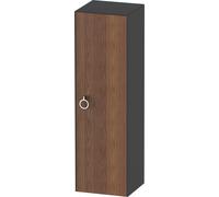 Duravit White Tulip armoire mi-hauteur, largeur 400 x profondeur 360mm, 1 arrêt de porte à droite avec poignée, WT1333R7758, Couleur: Corps : graphite satiné, façade : noyer américain massif