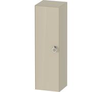 Duravit semi-haute tulipe blanche WT1333LH3H3 40 x 36 cm, Taupe haute brillance, 2000 à gauche avec poignée, 3 étagères en verre