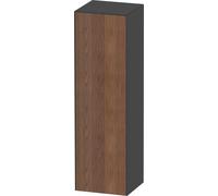 Duravit White Tulip armoire mi-hauteur, largeur 400 x profondeur 360mm, 1 arrêt de porte ouverture basculante à gauche, WT1332L77H1, Couleur: Corps : graphite brillant, façade : noyer américain massif