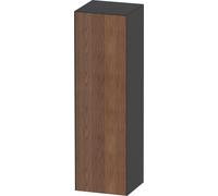Duravit White Tulip armoire mi-hauteur, largeur 400 x profondeur 360mm, 1 arrêt de porte ouverture basculante à gauche, WT1332L7758, Couleur: Corps : graphite satiné, façade : noyer américain massif
