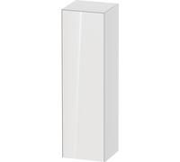 Duravit Meuble demi-hauteur tulipe blanche WT1332L8585 40 x 36 cm, Weiß Hochglanz , 2000 à gauche, 3 étagères en verre