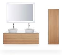 Duravit White Tulip armoire mi-hauteur, largeur 400 x profondeur 360mm, 1 arrêt de porte ouverture basculante à gauche, WT1332LH536