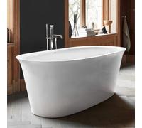 Duravit Baignoire autoportante White Tulip ovale 160x80 cm blanc – 2 pentes de dos – acrylique